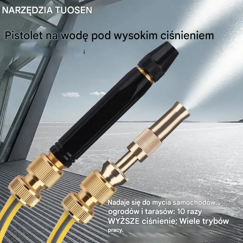 🔥Ostatni dzień 【Rabat 50%】💧 🚿Pistolet wysokociśnieniowy – do mycia aut i ogrodu, 10x większe ciśnienie, wielofunkcyjny ⚡