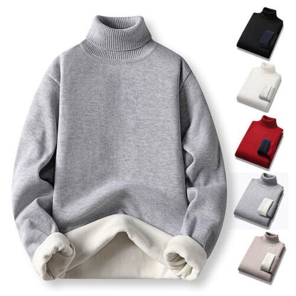 【🔥M-4XL】 2024 w nowym stylu, lekki, luksusowy męski sweter z golfem, kaszmirowy sweter biznesowy na co dzień-3810288