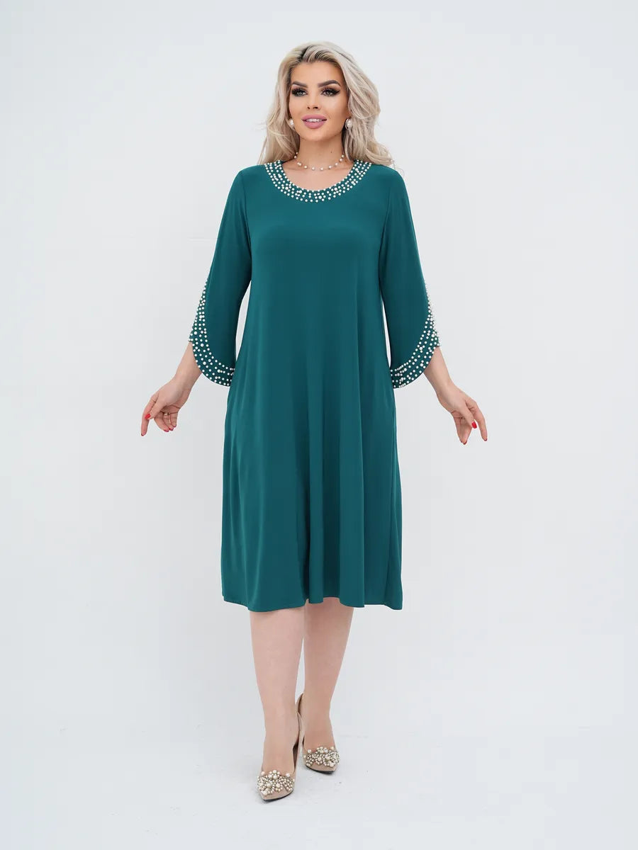 🌈🎉【S-5XL】❤️🔥2025 nowa modna wysokiej jakości jednokolorowa elegancka sukienka z szyfonu