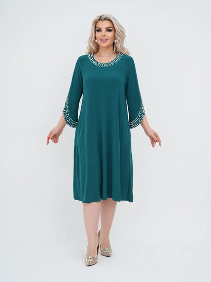 🌈🎉【S-5XL】❤️🔥2025 nowa modna wysokiej jakości jednokolorowa elegancka sukienka z szyfonu