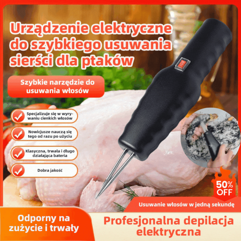 🐓🦆Elektryczna przenośna maszyna do skubania i usuwania sierści z drobiu🦆【Niezbędnik dla drobiu】Szybka maszyna do usuwania sierści z kurczaków, kaczek i gęsi