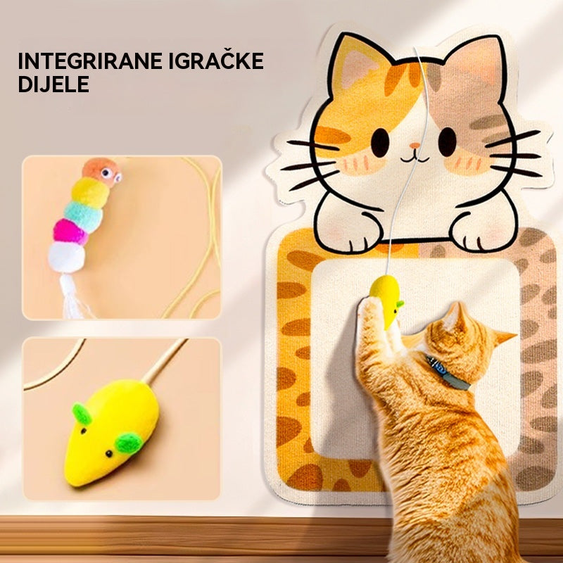 🐈🏆💥【Plačilo ob dostavi】🔥Stensko mačje praskališče - navpično kockasto mačje praskališče - namestitev ni potrebna