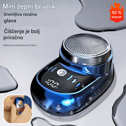 ⚡🏆 Najbolje prodajan🔥 Mini brivnik, prenosni električni brivnik, polnilni in pralni