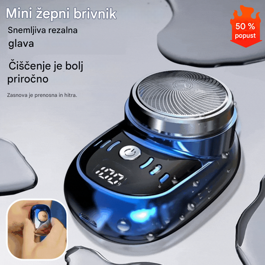⚡🏆 Najbolje prodajan🔥 Mini brivnik, prenosni električni brivnik, polnilni in pralni