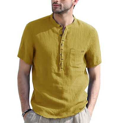 🌿50% de descuento🔥 Nuevas camisas de algodón y lino para hombre en tallas grandes ✅️Pago contra entrega