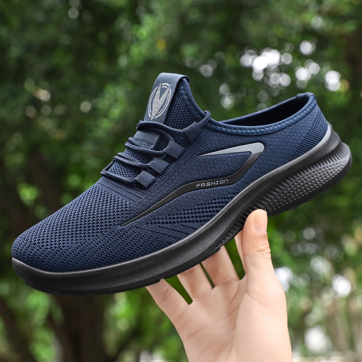 🔥🎉【50% de descuento✨】【Tallas 39-48】Zapatillas casuales de punto de malla transpirable para hombre, ideales para el verano.