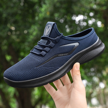 🔥🎉【50% de descuento✨】【Tallas 39-48】Zapatillas casuales de punto de malla transpirable para hombre, ideales para el verano.