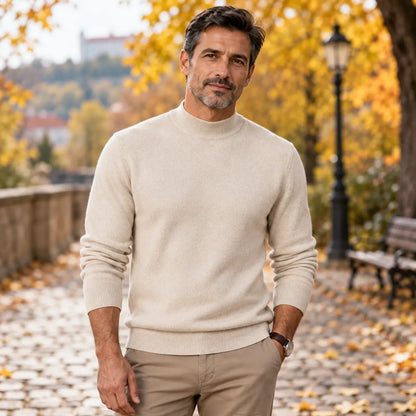 【M-4XL】Pánska košela s kašmírovým golierom