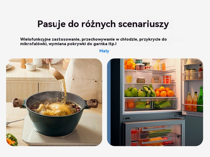 📢【 50% zniżki】Silikonowe pokrywki do żywności, które zachowują świeżość.osłona przeciwbryzgowa