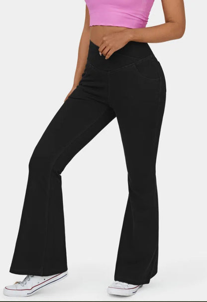 👖🌹【XS-4XL】Traperice visokog struka, uskog kroja i zvonastog kroja koje podižu bokove