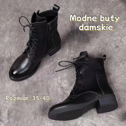🔥🎉【35-41】2025 nowe wysokiej jakości oryginalne skórzane buty damskie w stylu retro Martin