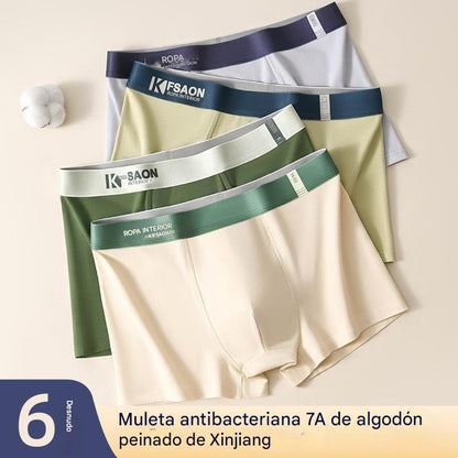 【50%OFF】🧊🌟Calzoncillos bóxer de tiro medio, cómodos y transpirables para hombre