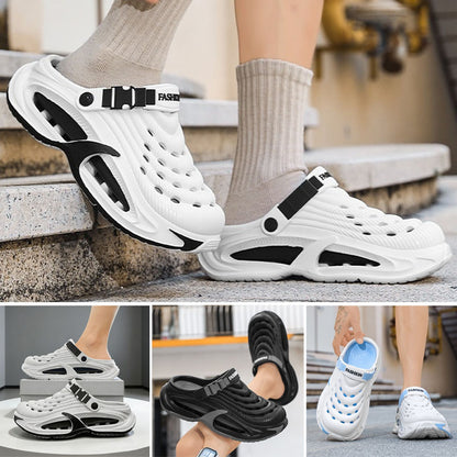 👟50% DE DESCUENTO🌬️Sandalias multiusos 2 en 1 para hombre: suela gruesa de EVA, antideslizante y extremadamente ligeras y transpirables🏃‍♂️
