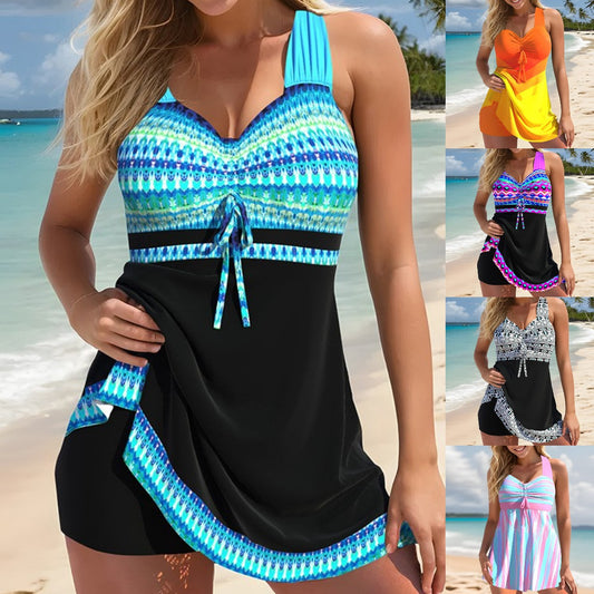 🩱🏖️【S-5XL】【✨Kup jeden, drugi dostaniesz gratis】2025 damski zestaw kostiumów kąpielowych z nadrukiem