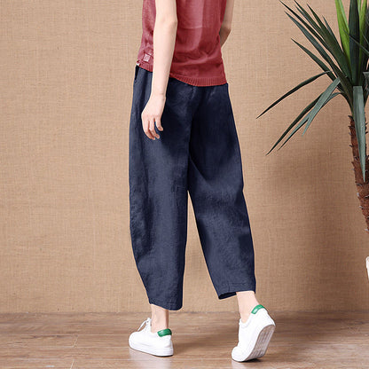 💥🔥【S-5XL】✨💕Модерни дамски ежедневни къси панталони с висока талия от чист памук
