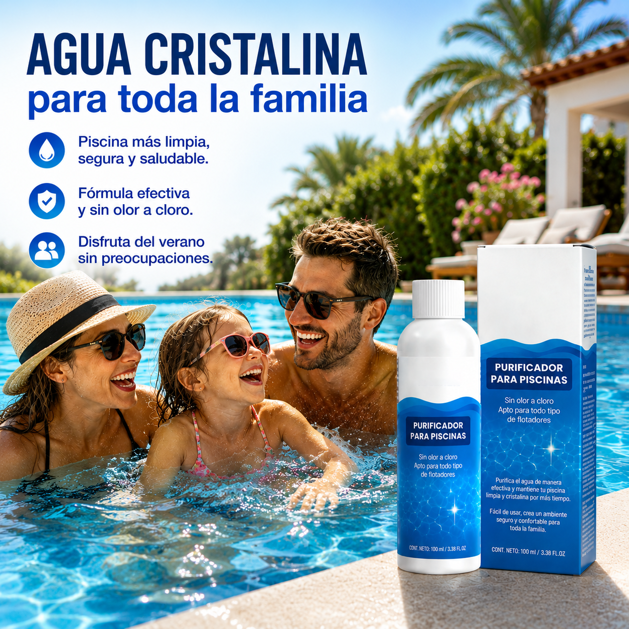 🏊‍♂️【50%OFF】💧Compra 1, llévate 1 gratis! ✨ Dile adiós al agua verde y a los químicos agresivos: solo agua pura y fresca en cada baño. ✅️Pago contra entrega