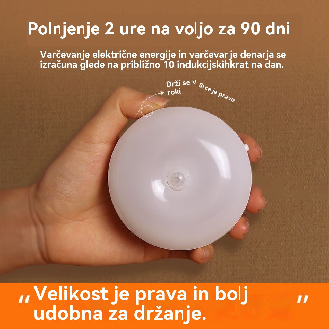 🏡💡【Kupite 1, dobite 1 gratis】Pametna LED lučka, ki zaznava človeško telo, enostavna za polnjenje in praktična