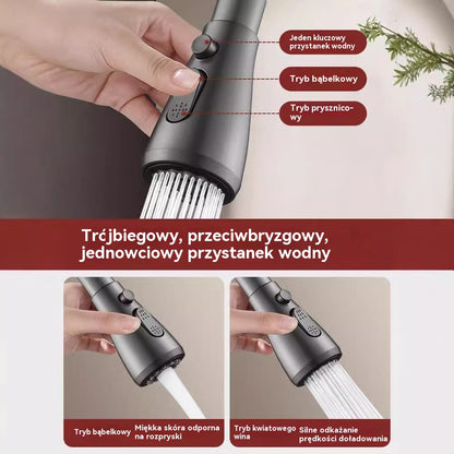 🚰【Bezpłatny filtr】🔥Uniwersalny obrotowy kran kuchenny 360°