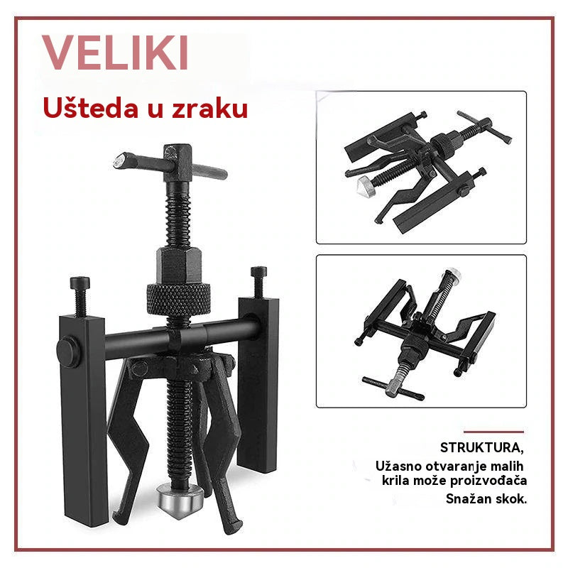 🔥【Posebna ponuda】💥Uređaj za unutarnje podupiranje ležaja s tri čeljusti, koji se koristi kao alat za skidanje i popravak guma za tricikle i motocikle.