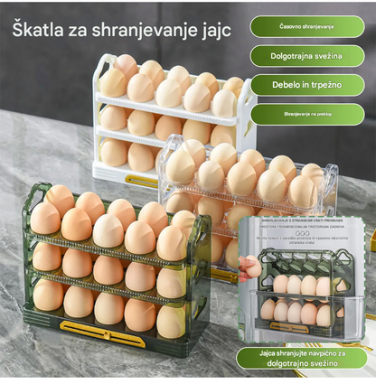 🥚👍【Plačilo ob dostavi】💥 Škatla za shranjevanje jajc, posebej zasnovana za shranjevanje sveže hrane na stranskih vratih hladilnika