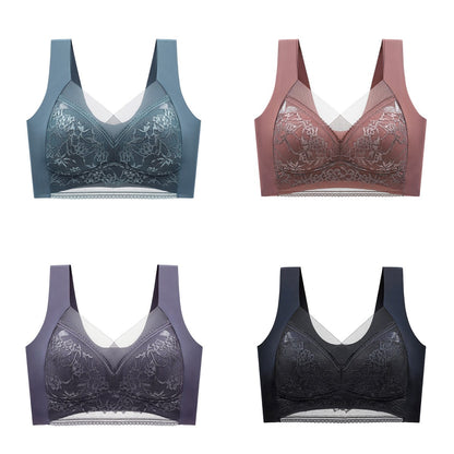 🔥⏳【40-110 KG】Damski wygodny, bezszwowy koronkowy biustonosz