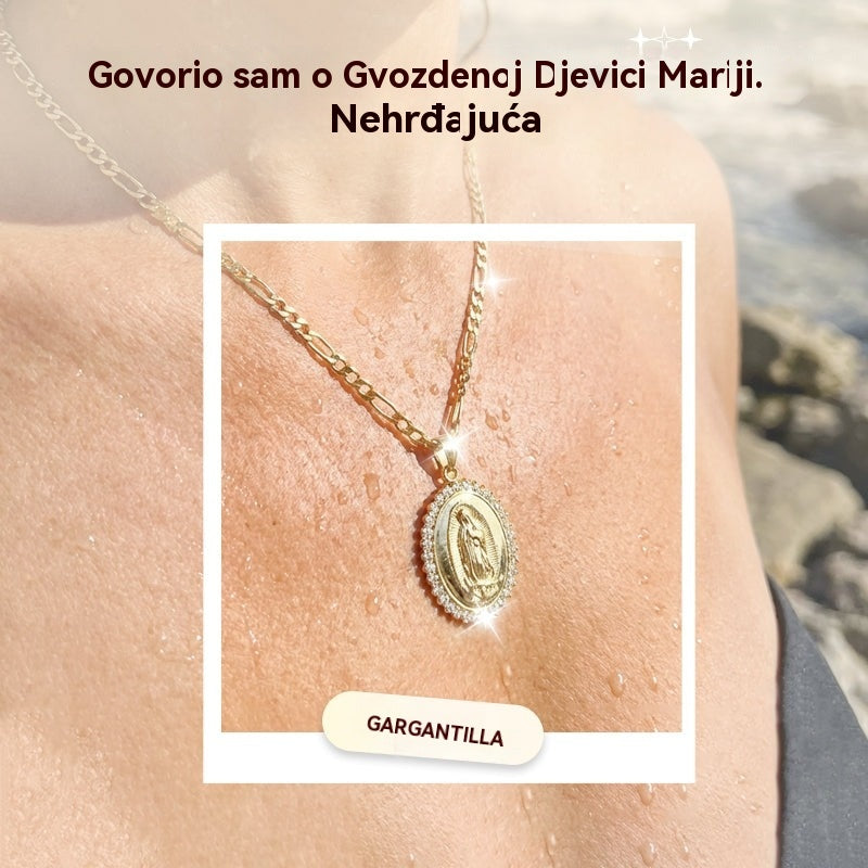 🔥【Kupite jedan, dobijte jedan gratis】Privjesak Majke Marije, pozlaćeni nehrđajući čelik