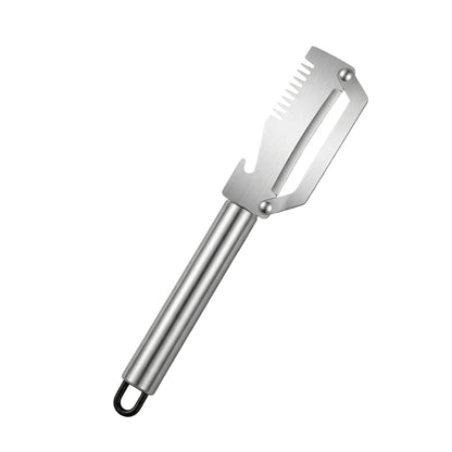 ✅【¡Compra 2 y llévate 2 gratis!】🧅🔪 Pelador de cocina multifuncional 3 en 1: ¡Pela, corta y abre tapones de botellas! 🔥