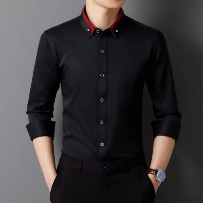 【S-4XL】👕2024 nowa, oddychająca męska koszula biznesowa na co dzień3831565