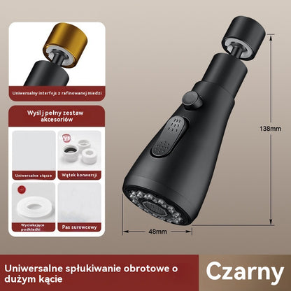 🚰【Bezpłatny filtr】🔥Uniwersalny obrotowy kran kuchenny 360°