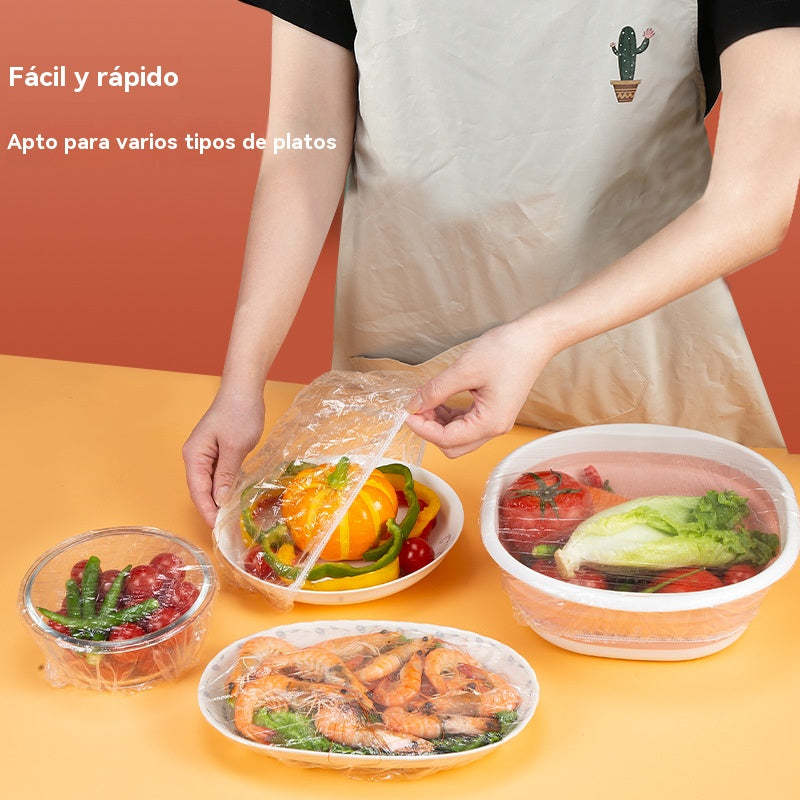 🔥🎉【Paquete de 200】Tapas desechables aptas para alimentos para una protección rápida y práctica de los alimentos🥪🍛