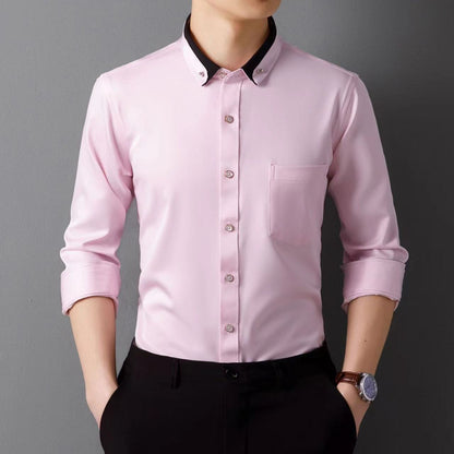 【S-4XL】👕2024 nowa, oddychająca męska koszula biznesowa na co dzień3831565