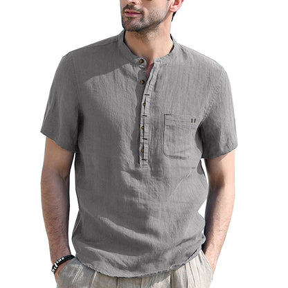 🌿50% de descuento🔥 Nuevas camisas de algodón y lino para hombre en tallas grandes ✅️Pago contra entrega