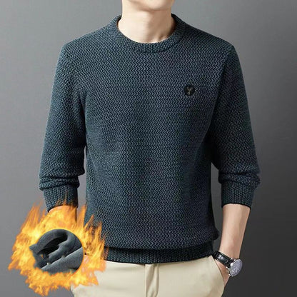🔥❄️【50% отстъпка🎉】【M-4XL】Нов мъжки есенно/зимен топъл плетен пуловер, семпъл и многофункционален