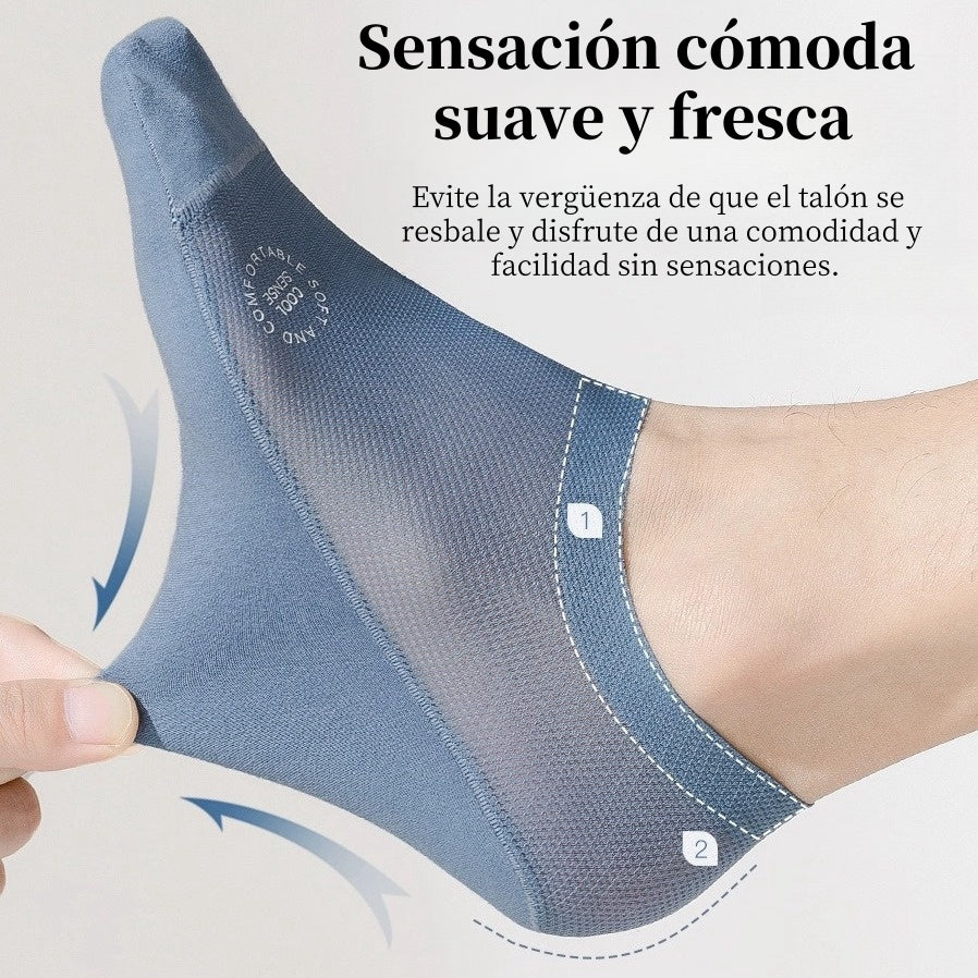 🧦【6 pares 29 euros】Calcetines invisibles transpirables de malla fina antideslizantes universales de 6 piezas