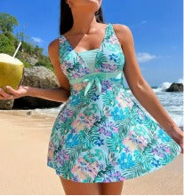 🔥💕【¡Más vendido!✨】【Tallas S-6XL】Traje de baño estampado de moda de verano para mujer