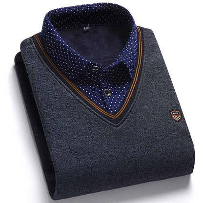 💥👔💥【Jesienna wyprzedaż】💥 [M-4XL] Męska koszula z dzianiny i aksamitu