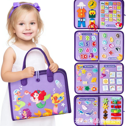 👶🎁 Plstěné vzdělávací látkové knihy pro batolata - učení se při hraní - interaktivní látkové knihy s farmářskou tématikou