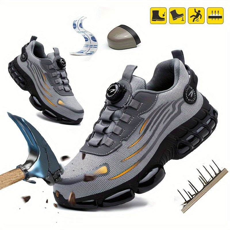 🥾🔥Buty robocze Knauf, odpowiednie do codziennego użytku, odporne na uderzenia i przebicia, ze stalowym noskiem, wygodne obuwie ochronne, antypoślizgowe-3930157.