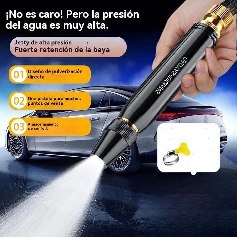 🔥¡Compra uno y llévate dos gratis! 🔥Boquillas de lavado de autos de alta presión, completamente nuevas, de tipo universal, ideales para regar plantas, lavar autos y limpiar pisos.💧🚗