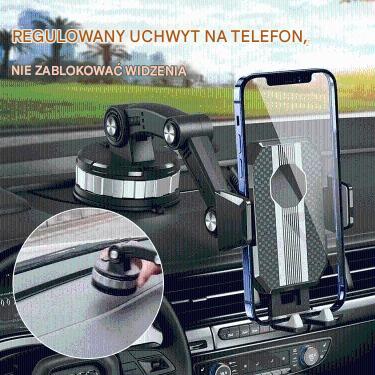 📱🔥【Kup 1, a 1 otrzymasz gratis】Wielofunkcyjny uchwyt samochodowy na telefon, wytrzymuje ciężar do 5 kg!