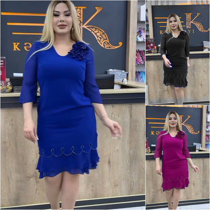 🔥【Gorąca wyprzedaż】✨🎉【S-5XL】2025 Wiosna Nowa Moda Elegancka Smukła Sukienka, Podkreśl Swoją Figurę