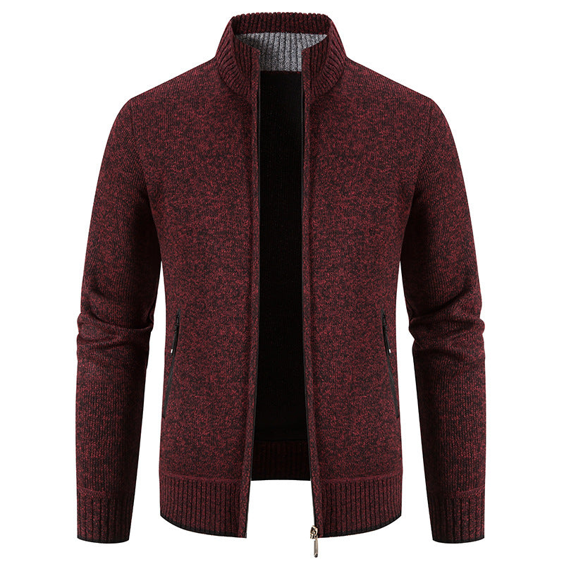 【M-3XL】Męski, swobodny, polarowy sweter rozpinany-3763443