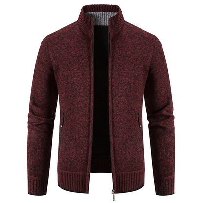 【M-3XL】Męski, swobodny, polarowy sweter rozpinany-3763443
