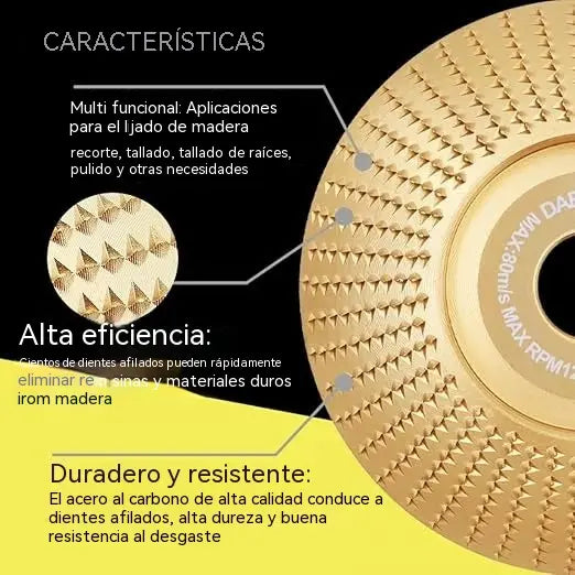 ⚙️🧰【3 piezas】 Disco multifuncional para dar forma a la lijadora angular para madera ✅️Pago contra entrega
