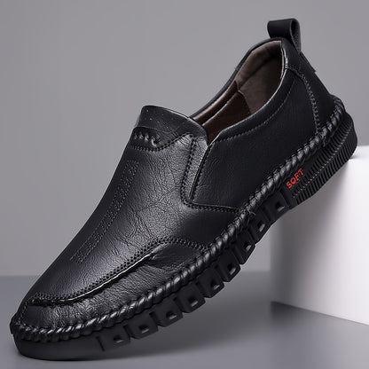 🔥👞【39-44】Nowe męskie skórzane buty codzienne, z miękką podeszwą, antypoślizgowe, oddychające skórzane buty
