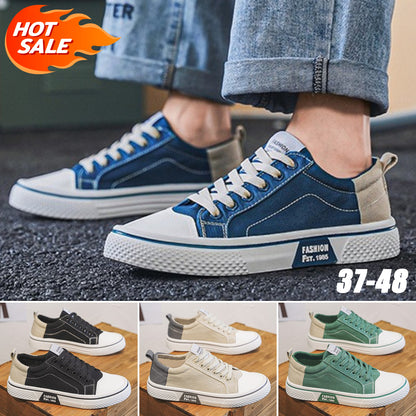 💥💥 (37-48) 👟 2025 lato nowy styl modne, wygodne i oddychające męskie buty płócienne, miękkie podeszwy, brak zmęczenia podczas chodzenia