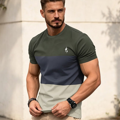 【S-4XL】👕Camiseta de hombre elegante y sencilla a la moda—adecuada para ir al trabajo, practicar deportes y para uso casual.