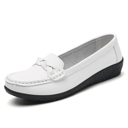 【35-44】Nowe, stylowe damskie skórzane buty casualowe 2025 👠✨: miękka podeszwa, komfort i wszechstronność na co dzień 😍👟