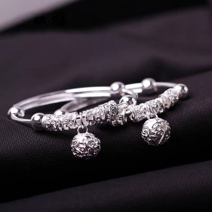 ✨💎【Kup 1, a 1 dostaniesz gratis】Damska wysokiej jakości regulowana bransoletka ze srebra próby 925 — bransoletka łapacz snów + bransoletka na szczęście