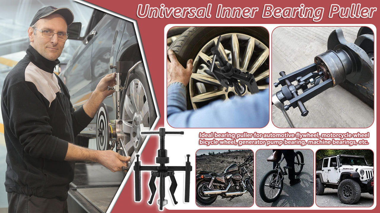 🔥【Posebna ponuda】💥Uređaj za unutarnje podupiranje ležaja s tri čeljusti, koji se koristi kao alat za skidanje i popravak guma za tricikle i motocikle.